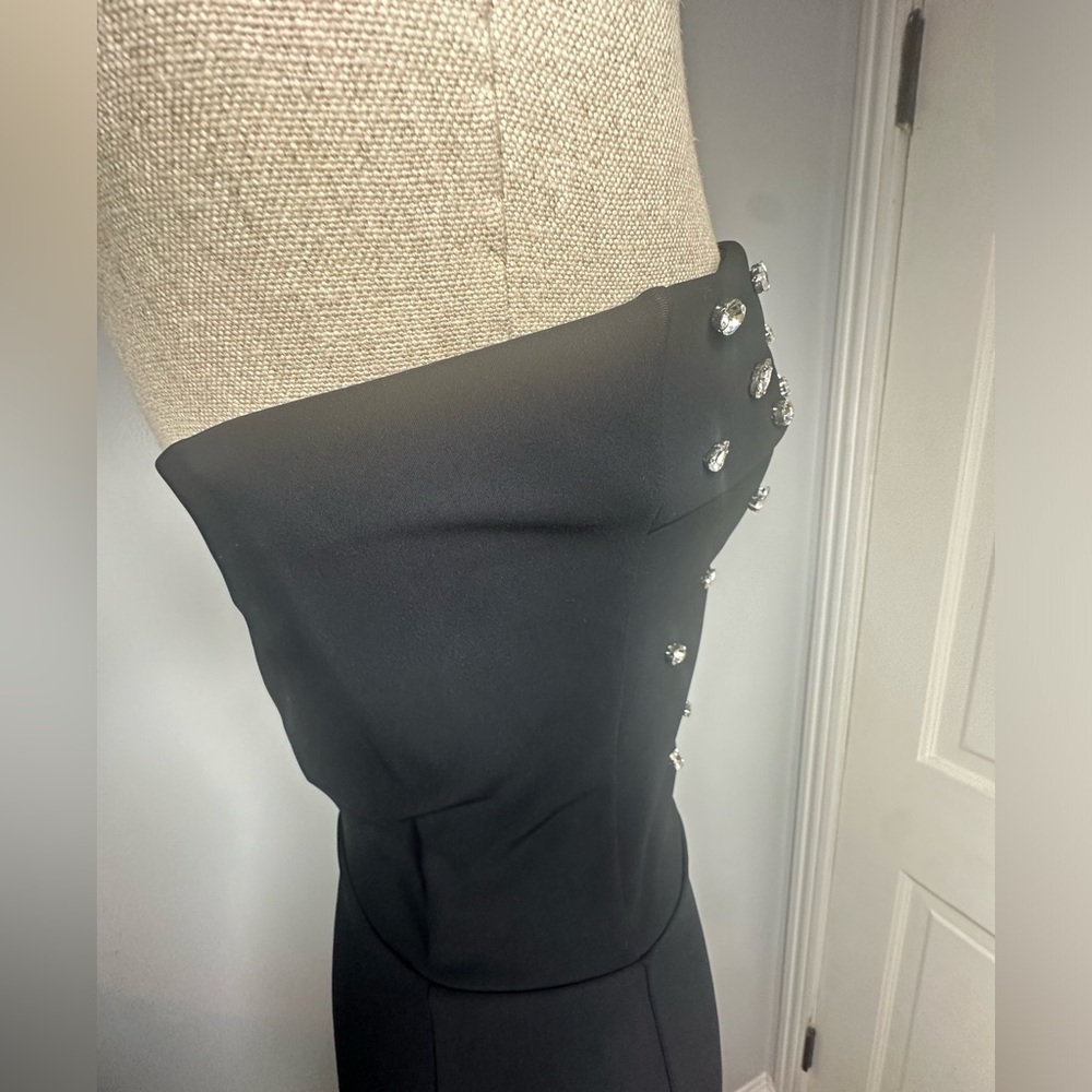 Chiara Boni La Petite Robe Mahta Rhinestone Detail Strapless Cocktail Dress - Picture 6 of 14